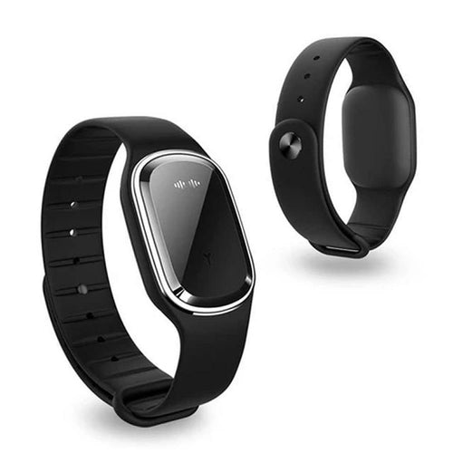 Bracelet Anti-Moustiques Électronique Super Shield — Répulsif Ultrasonique Étanche, 3 Modes (Intérieur/Extérieur/Silencieux), Silencieux, Silicone