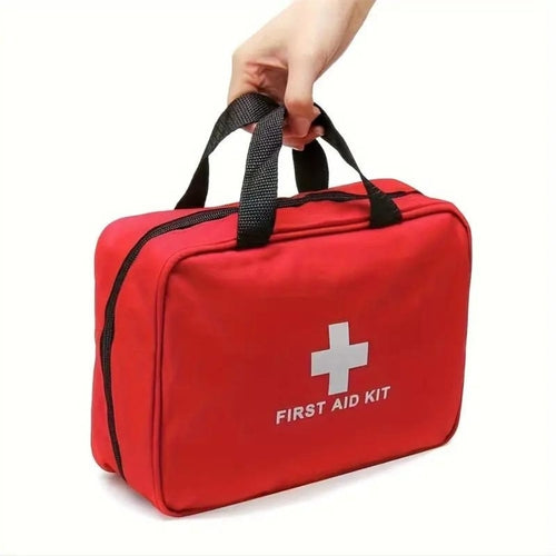 Petit Trousse de Secours d’Urgence — Kit Premiers Soins Portable, Ciseaux, Pince à Épiler, Pansements, Couverture de Survie (Extérieur & Voyage)