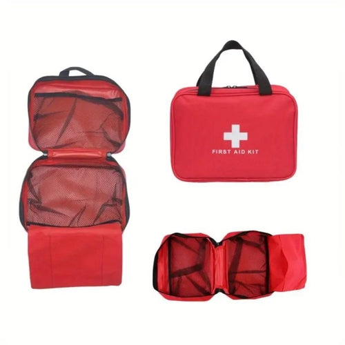 Petit Trousse de Secours d’Urgence — Kit Premiers Soins Portable, Ciseaux, Pince à Épiler, Pansements, Couverture de Survie (Extérieur & Voyage)